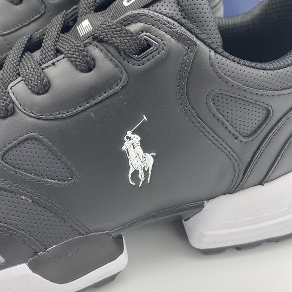 NWT Polo Ralph Lauren Men's Jogger Leather-Panel Sneakers Size 10 - Picture 9 of 11